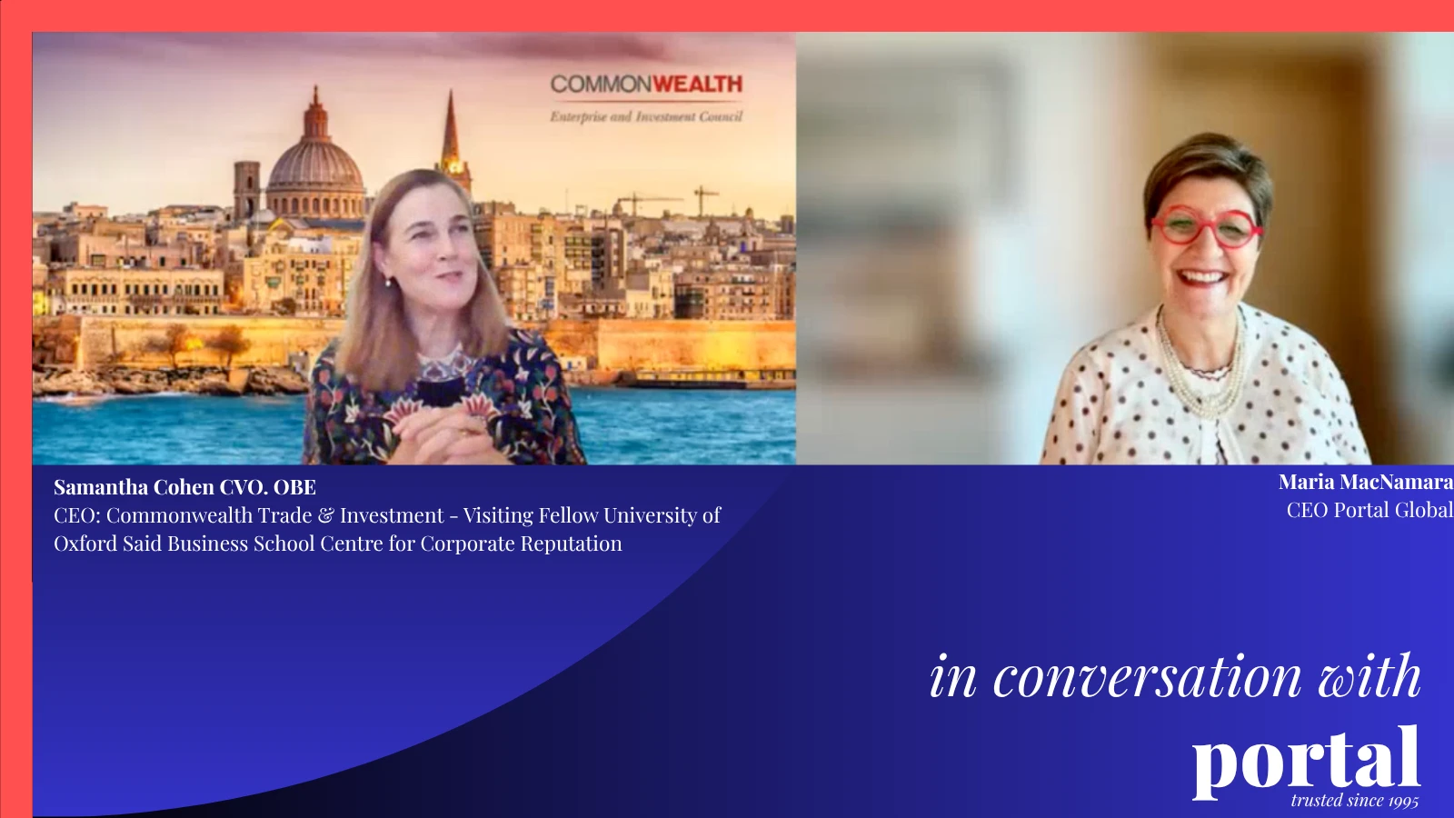 In conversation with Portal: Samantha Cohen CVO OBE and Maria MacNamara, CEO of Portal Global
